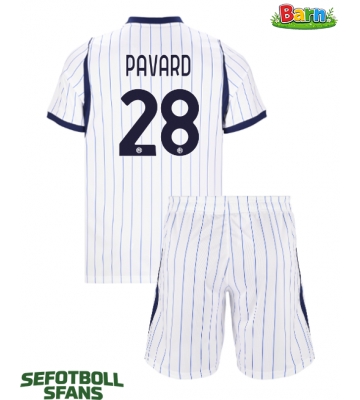 Inter Milan Benjamin Pavard #28 Bortaställ Barn 2026-27 Kortärmad (+ Korta byxor)